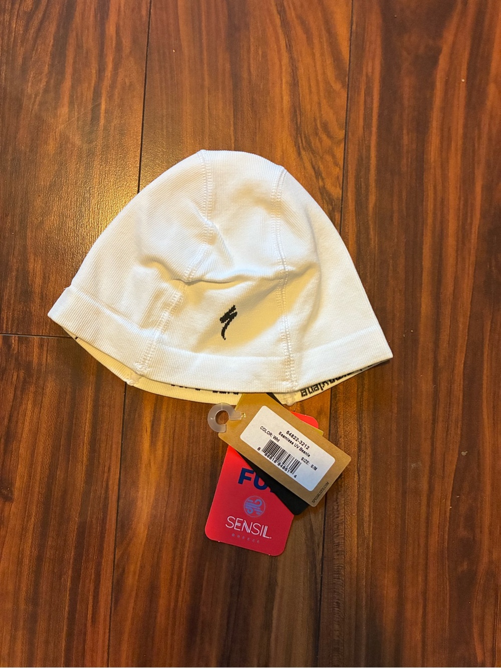 Specialized White Cycling Skullcap Beanie